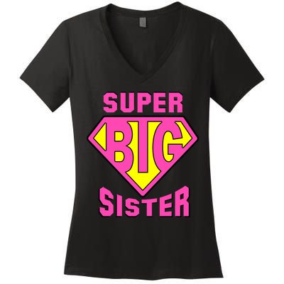 Super Big Sister Women's V-Neck T-Shirt