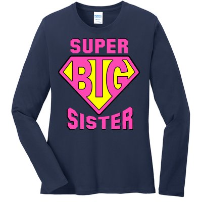 Super Big Sister Ladies Long Sleeve Shirt