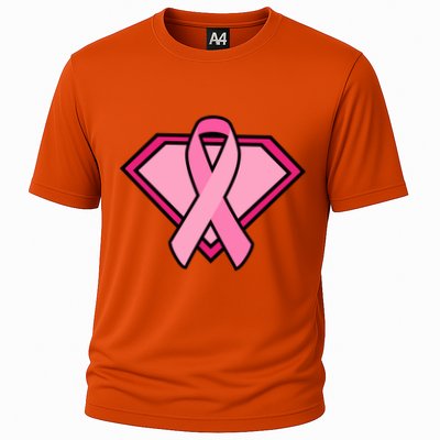 Super Breast Cancer Superhero Cooling Performance Crew T-Shirt