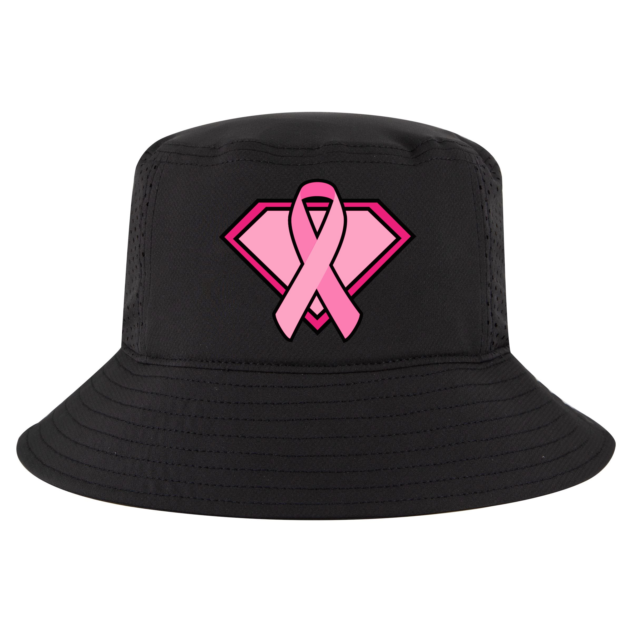 Super Breast Cancer Superhero Cool Comfort Performance Bucket Hat