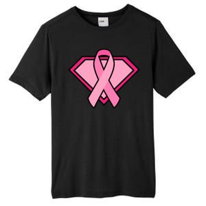 Super Breast Cancer Superhero Tall Fusion ChromaSoft Performance T-Shirt