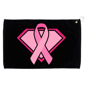 Super Breast Cancer Superhero Grommeted Golf Towel