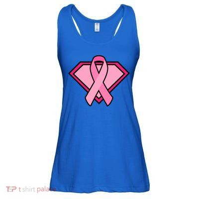 Super Breast Cancer Superhero Ladies Essential Flowy Tank