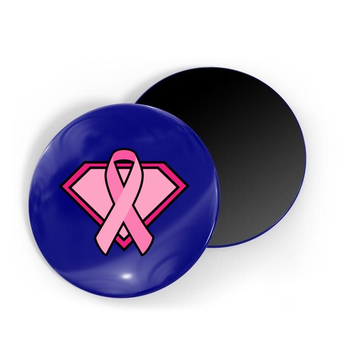 Super Breast Cancer Superhero Magnet