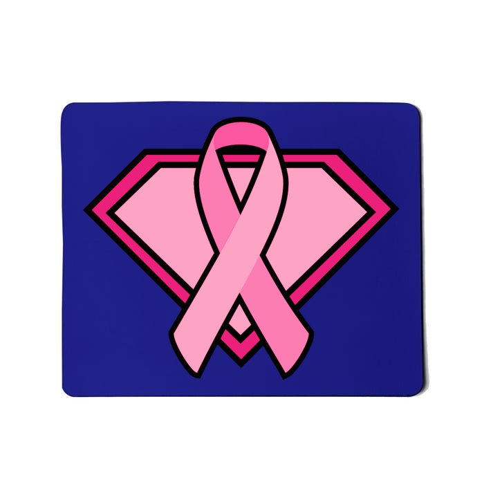 Super Breast Cancer Superhero Mousepad