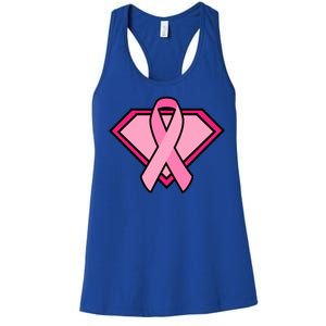 Super Breast Cancer Superhero Women's Racerback Tank