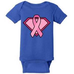 Super Breast Cancer Superhero Baby Bodysuit