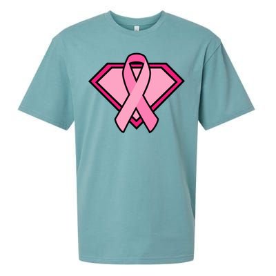 Super Breast Cancer Superhero Sueded Cloud Jersey T-Shirt