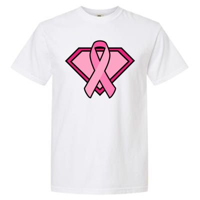 Super Breast Cancer Superhero Garment-Dyed Heavyweight T-Shirt