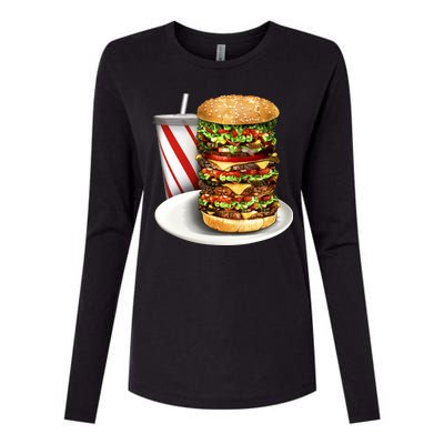 Super Burger Womens Cotton Relaxed Long Sleeve T-Shirt