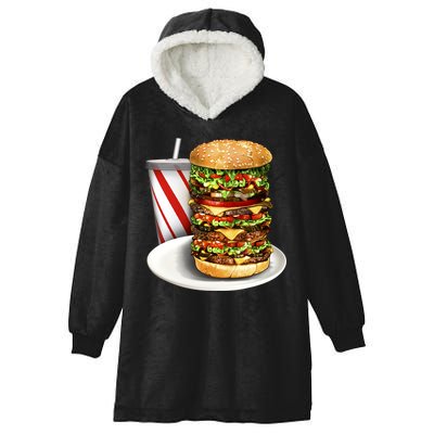 Super Burger Hooded Wearable Blanket