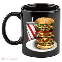 Super Burger 11oz C Handle Ceramic Mug