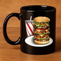 Super Burger 11oz C Handle Ceramic Mug