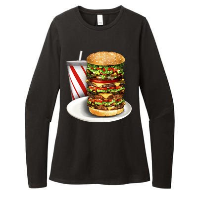 Super Burger Womens CVC Long Sleeve Shirt