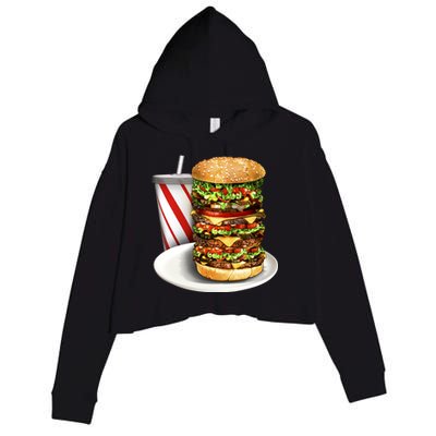 Super Burger Crop Fleece Hoodie