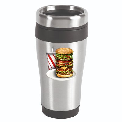 Super Burger 16oz Travel Tumbler