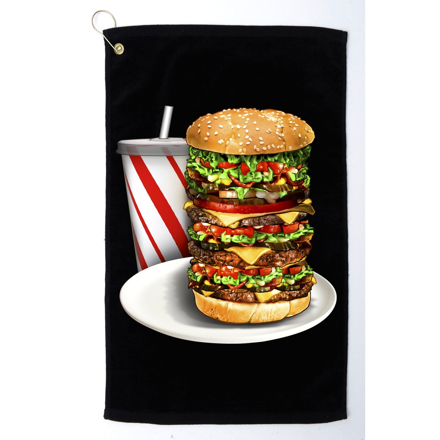 Super Burger Golf Towel