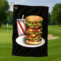 Super Burger Golf Towel