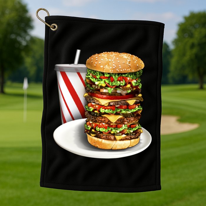 Super Burger Golf Towel