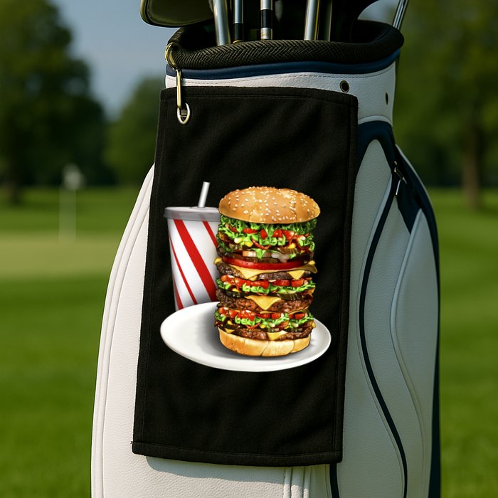 Super Burger Golf Towel