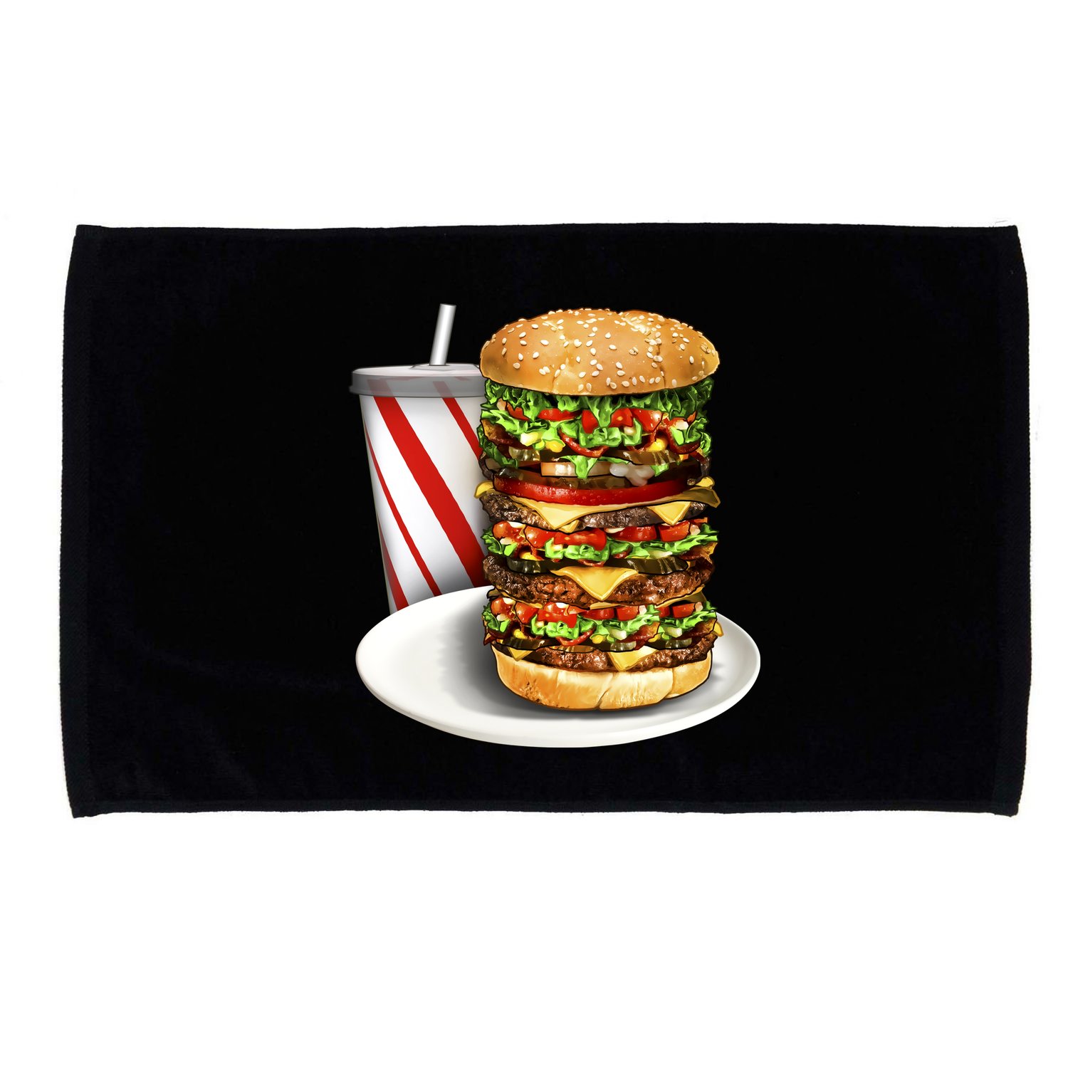 Super Burger Microfiber Hand Towel