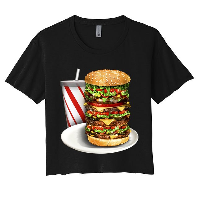 Super Burger Crop Top