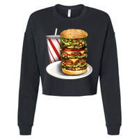 Super Burger Cropped Pullover Crew