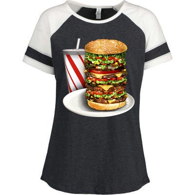 Super Burger Enza Ladies Jersey Colorblock Tee