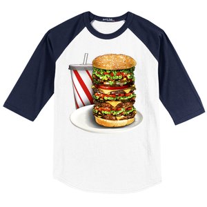 Super Burger Baseball Sleeve Shirt