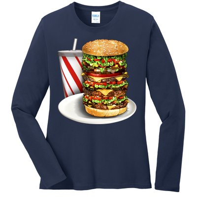 Super Burger Ladies Long Sleeve Shirt