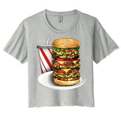 Super Burger Women's Crop Top Tee