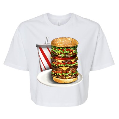 Super Burger Bella+Canvas Jersey Crop Tee