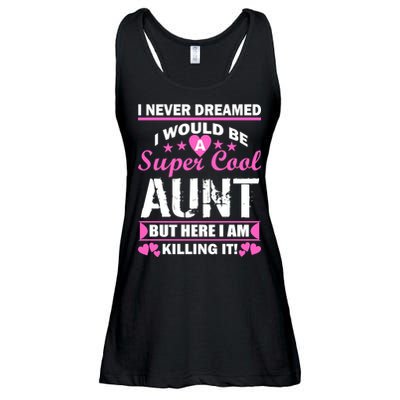 Super Cool Aunt Kiling It Ladies Essential Flowy Tank