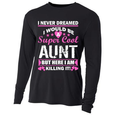 Super Cool Aunt Kiling It Cooling Performance Long Sleeve Crew