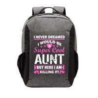 Super Cool Aunt Kiling It Vector Backpack