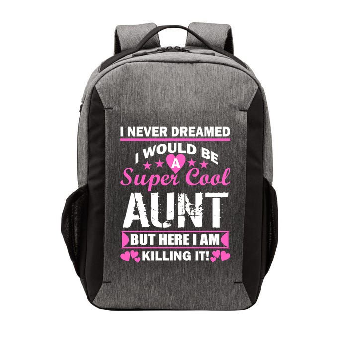 Super Cool Aunt Kiling It Vector Backpack