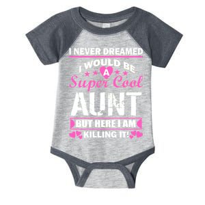 Super Cool Aunt Kiling It Infant Baby Jersey Bodysuit