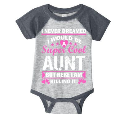 Super Cool Aunt Kiling It Infant Baby Jersey Bodysuit