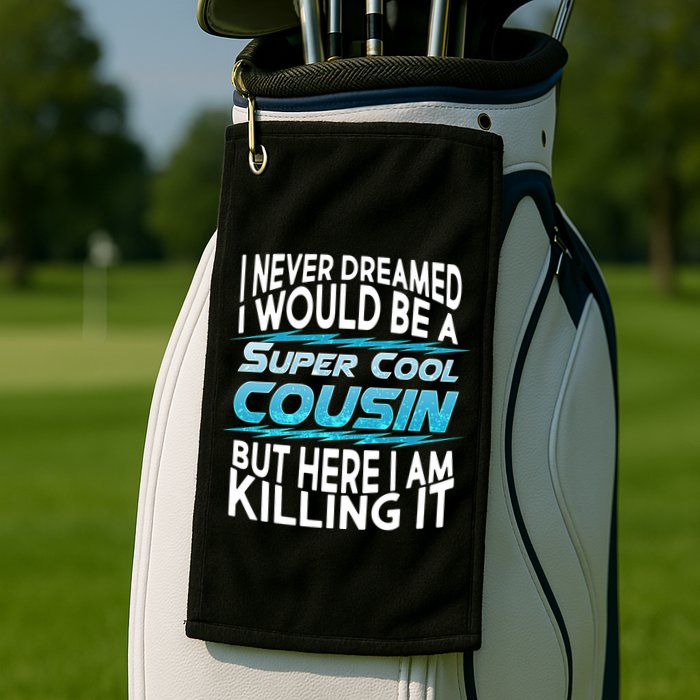 Super Cool Cousin Golf Towel