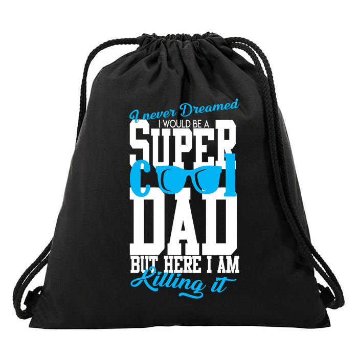 Super Cool Dad Drawstring Bag