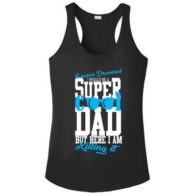 Super Cool Dad Ladies PosiCharge Competitor Racerback Tank