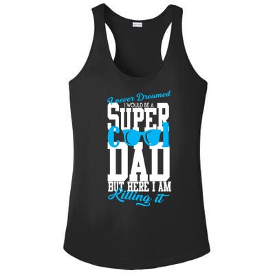 Super Cool Dad Ladies PosiCharge Competitor Racerback Tank