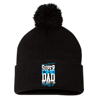 Super Cool Dad Pom Pom 12in Knit Beanie