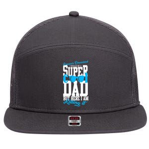 Super Cool Dad 7 Panel Mesh Trucker Snapback Hat