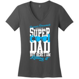 Super Cool Dad Women's V-Neck T-Shirt