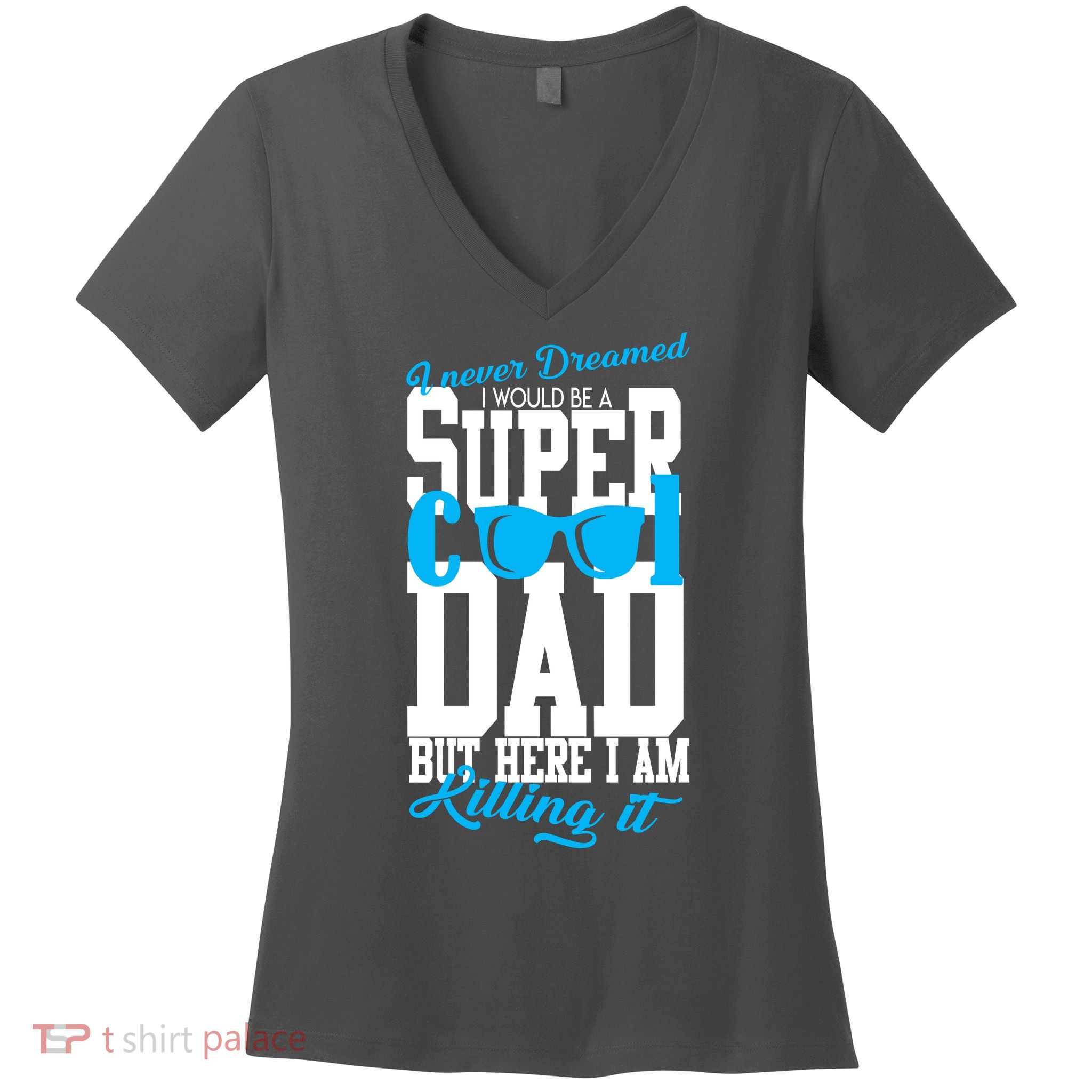 Super Cool Dad Women's V-Neck T-Shirt