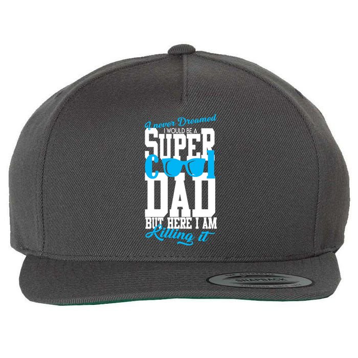 Super Cool Dad Wool Snapback Cap