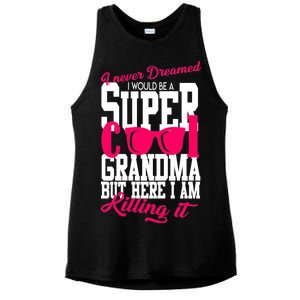 Super Cool Grandma Ladies PosiCharge Tri-Blend Wicking Tank