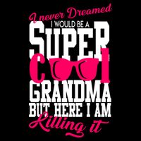 Super Cool Grandma Drawstring Bag
