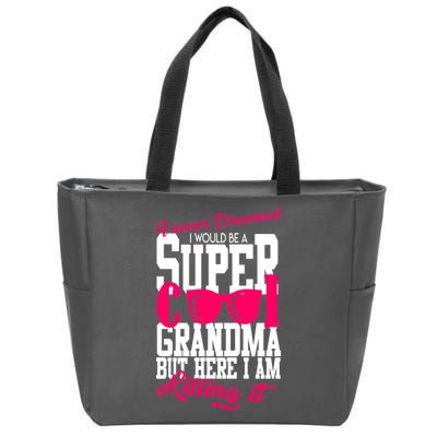 Super Cool Grandma Zip Tote Bag